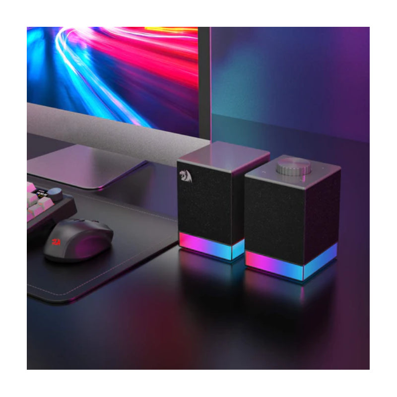 Redragon GLYPH GS517 PC Gaming Speaker - Dual BT 5.0 / USB / 4000mAh / 8 RGB