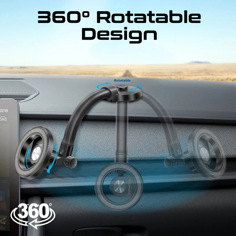 PROMATE MagGrip 360° حامل مغناطيسي بدون قاعدة