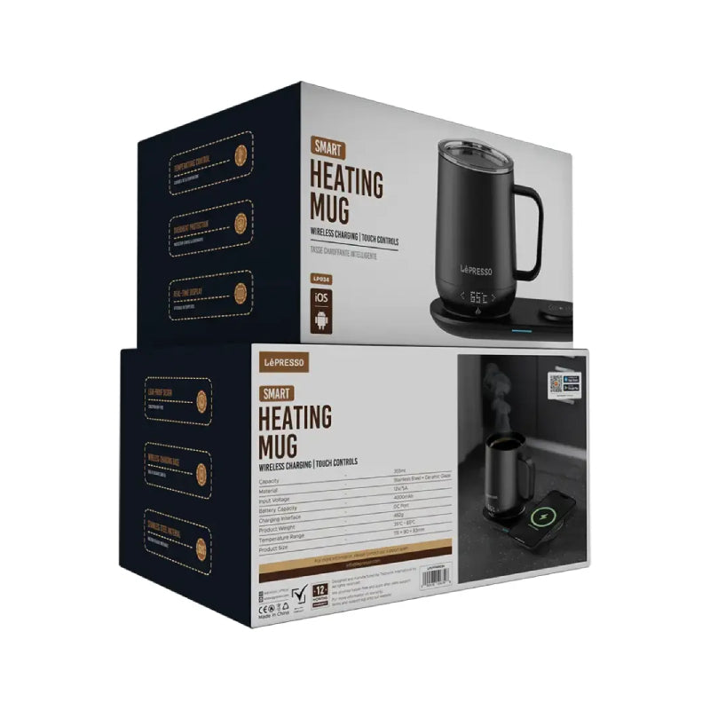 LePresso Smart Heating Mug - 355ml / 4000mAh / Black