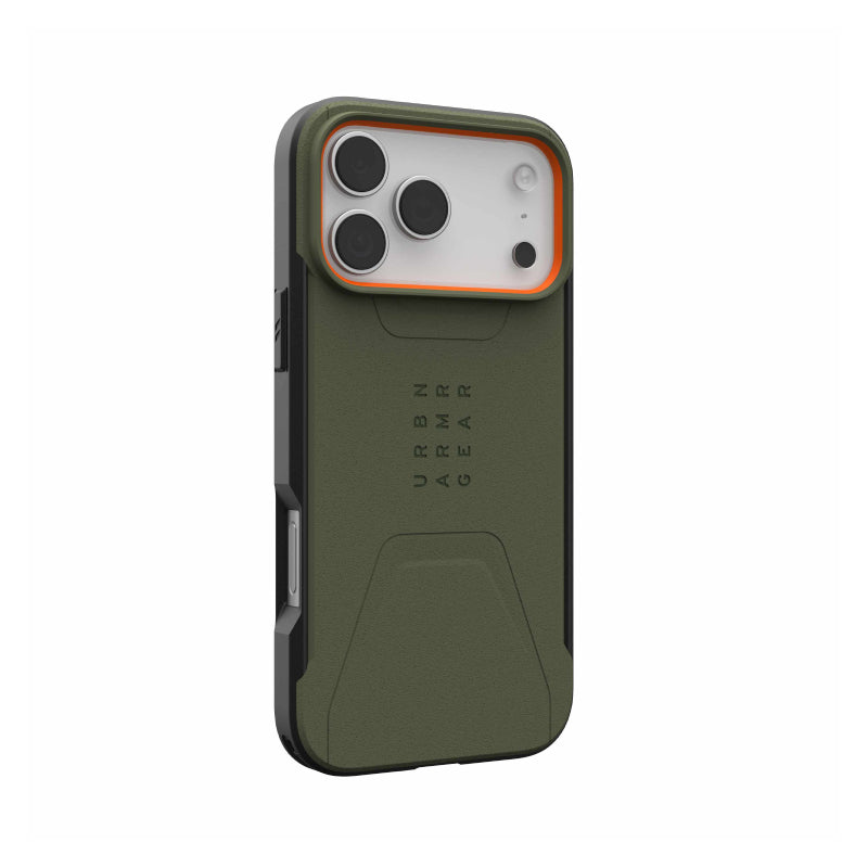 UAG Civilian Magsafe Case For Apple iPhone 17 Pro Max - Olive/Orange