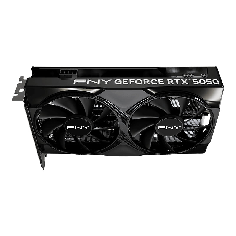 PNY GeForce RTX 5050 8GB Dual Fan Graphics Card - 8GB / GDDR6 / 128-bit / PCIe 5.0 / DisplayPort 2.1 / HDMI 2.1 / One Year Warranty