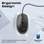 PROMATE Ergonomic Design Wired Optical Mouse - 1200 DPI