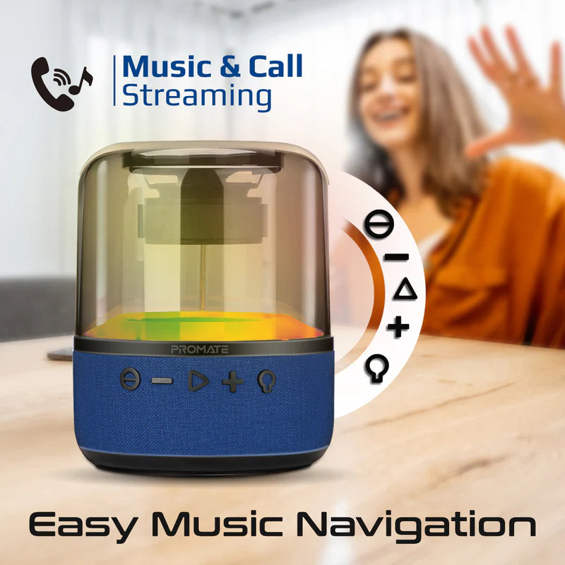 صوت PROMATE HD LumiSound 360 Surround - 10 واط / بلوتوث .0 / 1800 مللي أمبير