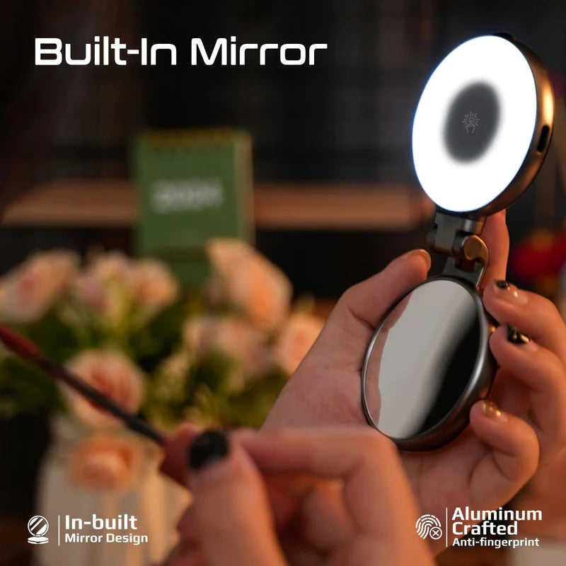 ضوء ال اي دي قابلة لاعادة الشحن  من PROMATE ضوء  قابل للدوران 360 درجة،نحيف ، بتقنيةماج سيف  ضوء  رمادي