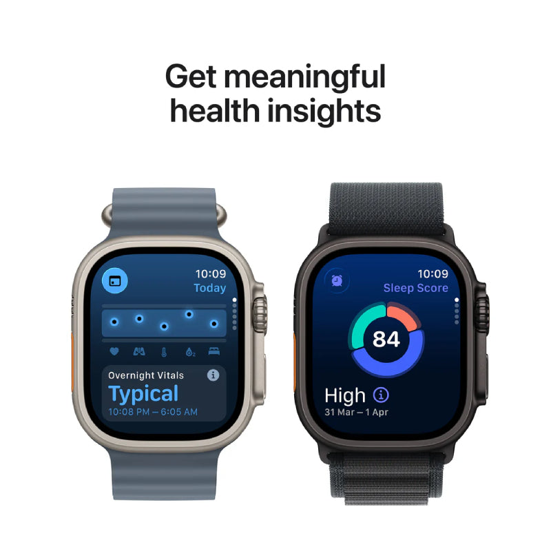 Apple Watch Ultra 3 - LTPO OLED / 64GB / 49mm / Bluetooth / Wi-Fi / Cellular / Large / Natural Titanium Case with Light