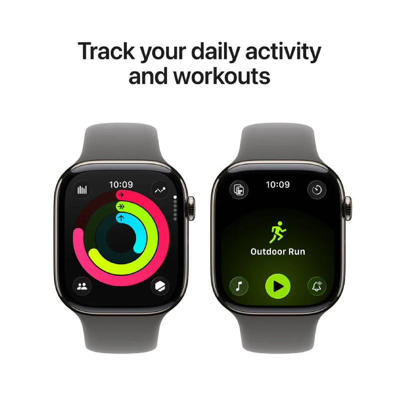 Apple Watch Series 11 - LTPO OLED / 64GB / 42mm / Bluetooth / Wi-Fi + Cellular / Medium/Large / Natural Titanium Case