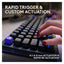 Logitech G512 X 98 Dual Swap TMR Analog / Mechanical Wired Gaming Keyboard Analog Optical Switch With LIGHTSYNC RGB - Black