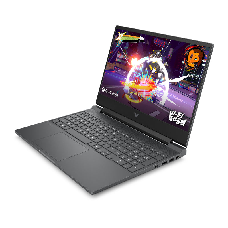 HP Victus 15-FB3025NE - 15.6" FHD / AMD Ryzen 7 7445HS / 16GB / 512GB (NVMe M.2 SSD) / RTX 3050 6GB GDDR6 / 1YW / English/Arabic Keys / Mica silver - Gaming Laptop