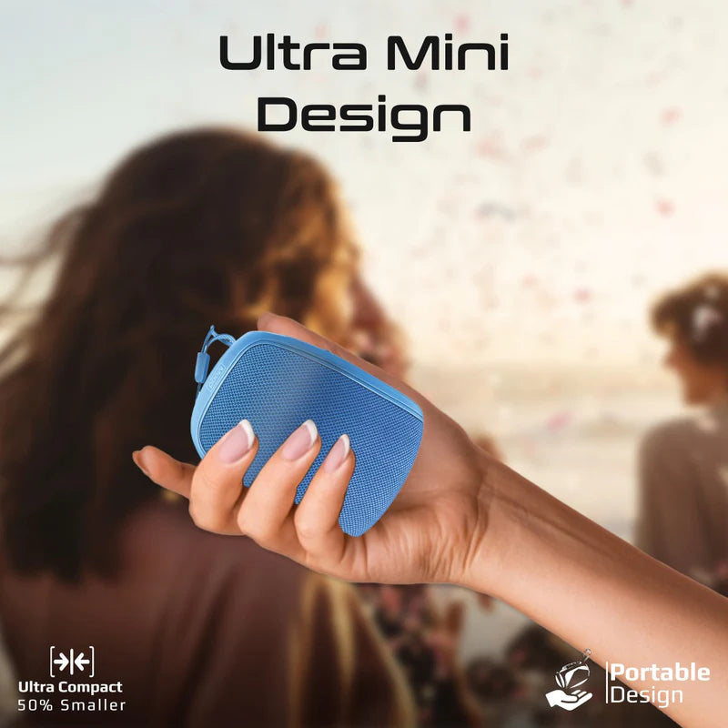 بلوتوث  ميني  عالي الدقة من PROMATE - 1200 مللي أمبير / بلوتوث .3 / أزرق