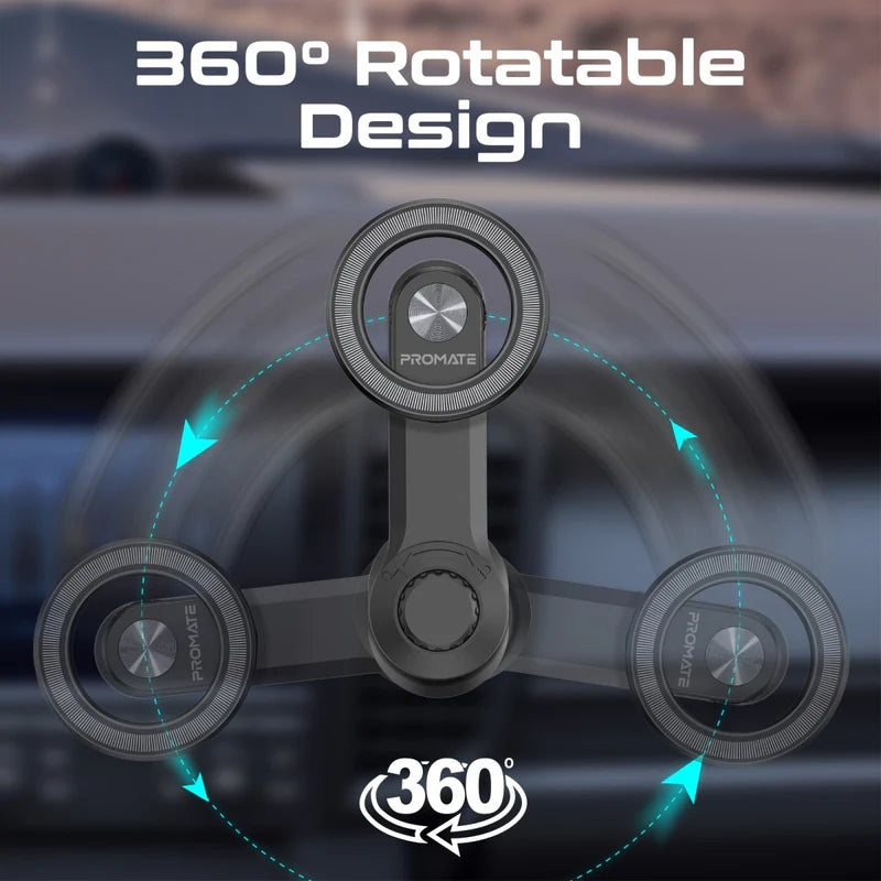حامل الهاتف الذكي مغناطيسي PROMATE MagGrip بدون قاعدة، مغناطيسي ، لفتحة تهوية مكيف الهواء