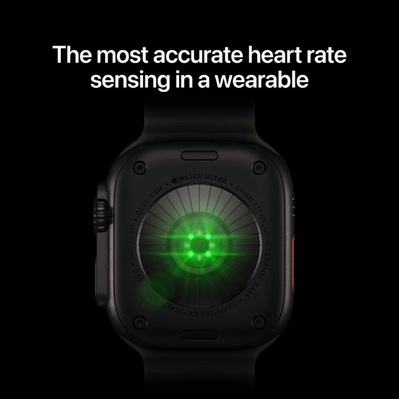Apple Watch Ultra 4 - LTPO OLED / 64GB / 49mm / Bluetooth / Wi-Fi / Cellular / Medium/Large / Natural Titanium Case with Sand Trail Loop