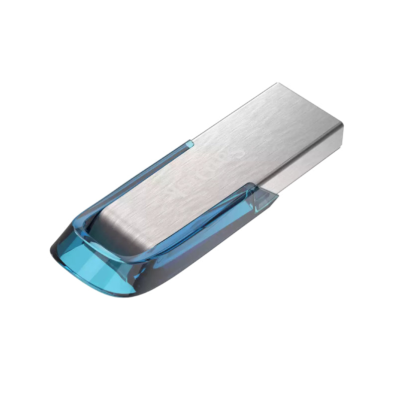 محرك  فلاش SanDisk ألترا  محرك  128 جيجابايت  فوق إلى ميجابايت/ثانية / يو اس بي .0 / أزرق  فضي