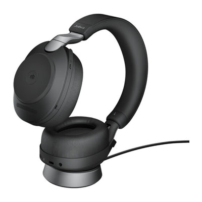 سماعة رأس  Jabra Evolve2 85 MS ستيريو مع حامل  لاسلكي  يو اس بي/ أسود