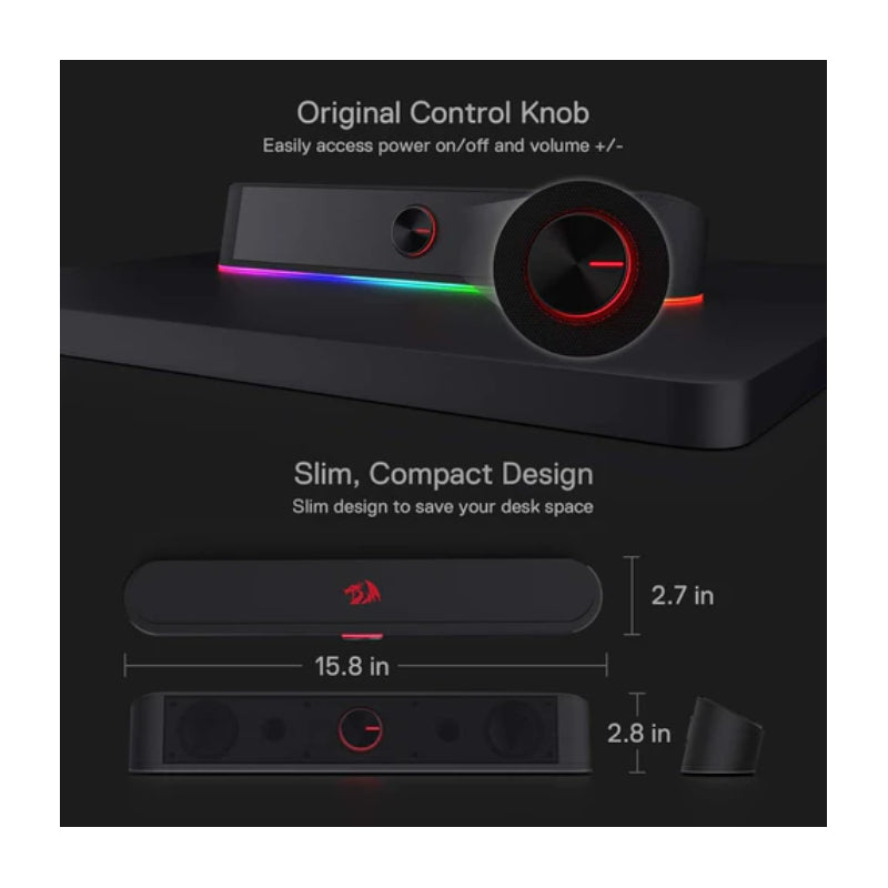 Redragon ADIEMUS GS560 - 3.5mm / USB / Speaker