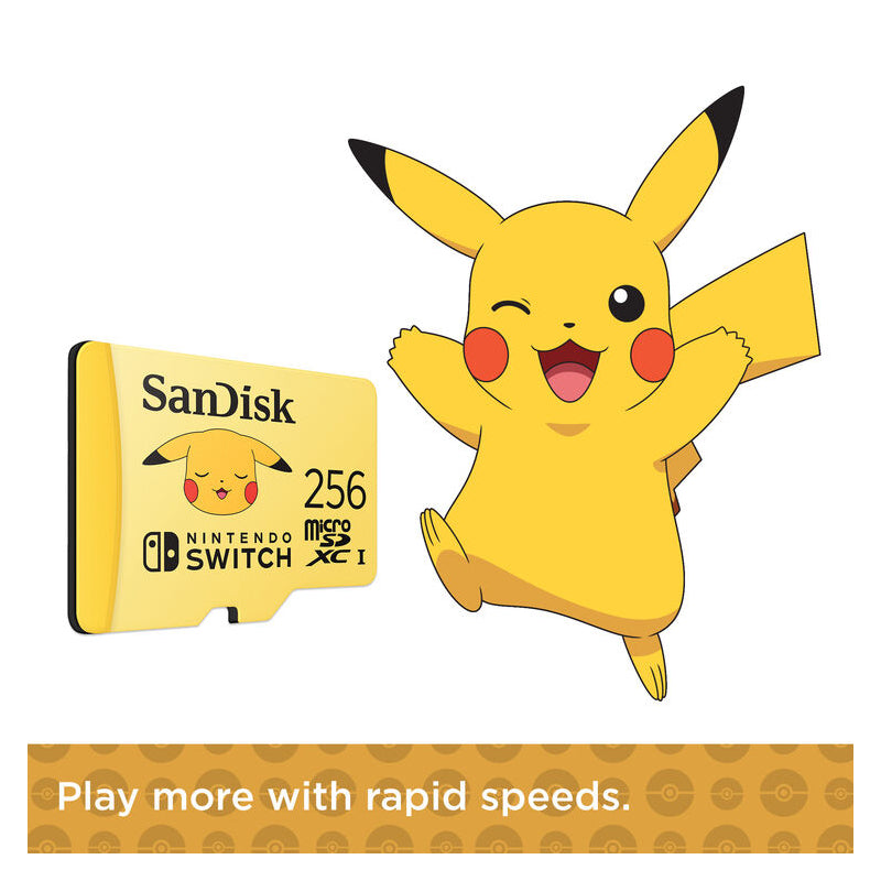 بطاقة  microSD من SanDisk Pokemon بطاقة  256 جيجابايت  فوق  نقل فوق إلى
