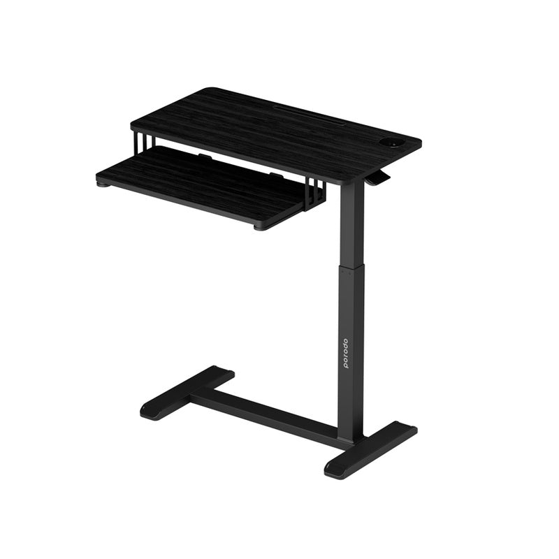 Porodo Height Adjustable Side Desk with Keyboard Tray