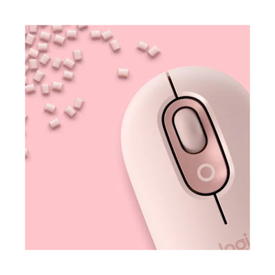 Logitech POP with Emoji Wireless Mouse - Bluetooth / Rose