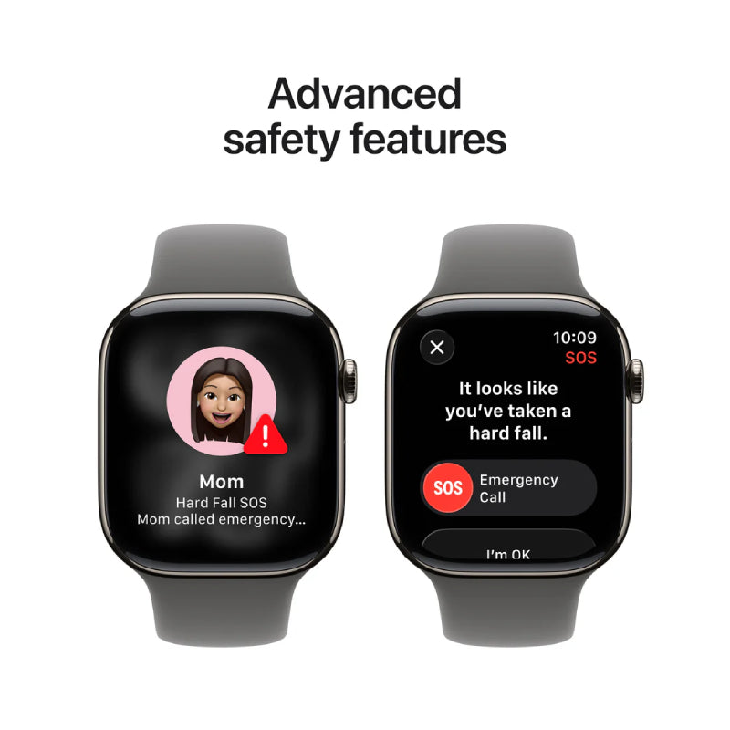 Apple Watch Series 11 - LTPO OLED / 64GB / 42mm / Bluetooth / Wi-Fi + Cellular / Medium/Large / Natural Titanium Case