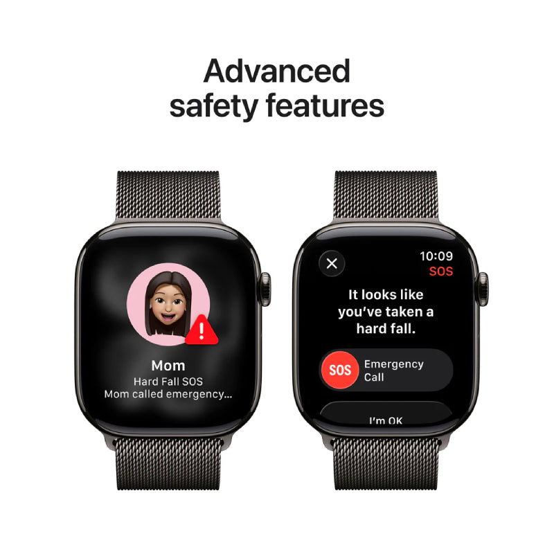 ابل ساعة الإصدار 11 - LTPO OLED / 64 جيجابايت / 46 مم / بلوتوث  واي-فاي + خلوي / صغير/متوسط / حافظة تيتانيوم سليت