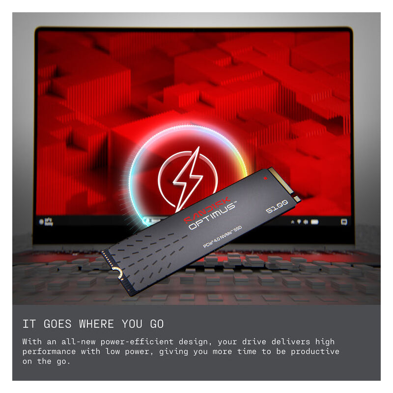SanDisk Optimus 5100 NVMe SSD - 1TB / 7,100MB/s / PCIe 4.0 x4
