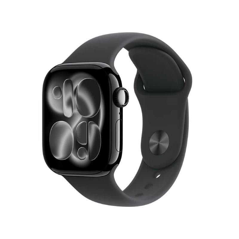 Apple Watch Series 11 - LTPO OLED / 64GB / 46mm / Bluetooth / Wi-Fi / Small/Medium / Jet Black Aluminum Case With Black