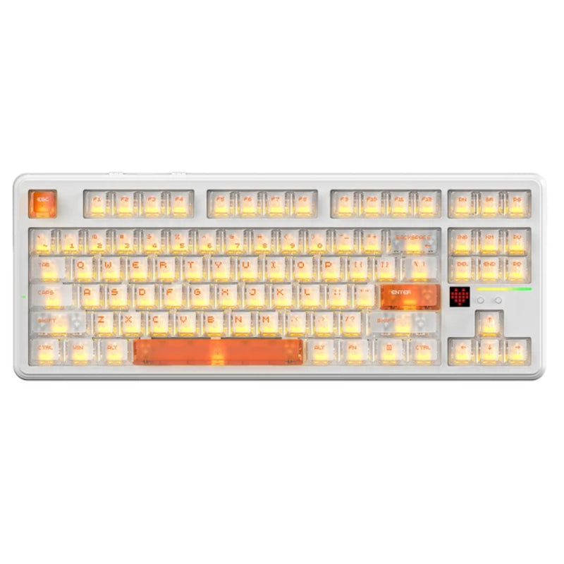 ATTACK SHARK X87 ULTRA Wireless Mechanical Keyboard With 8K Wireless Receiver - Iced Orange