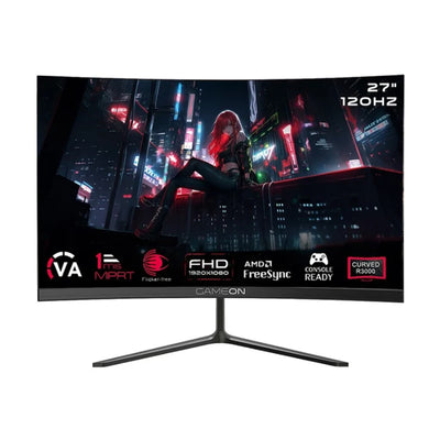 GAMEON GOC27F120VA Curved FHD Gaming Monitor - 27" FHD / 120Hz / 1ms / HDMI 2.1 / VGA - Black