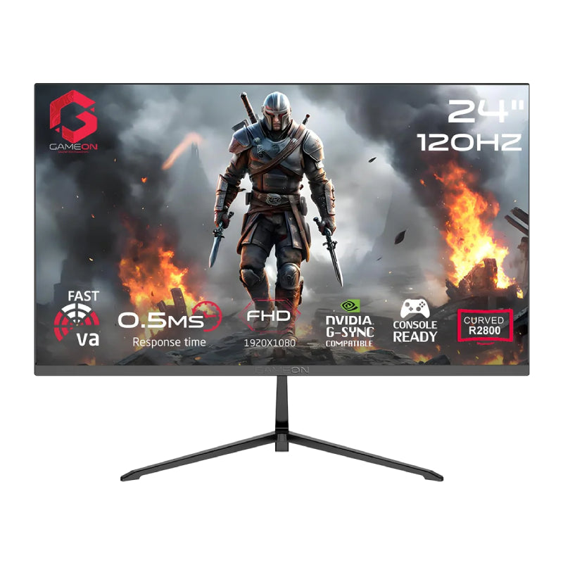 GAMEON GC24F120VA Pro Series FHD Curved Gaming Monitor - 24" FHD / 120Hz / 0.5ms / HDMI 2.1 / VGA - Black