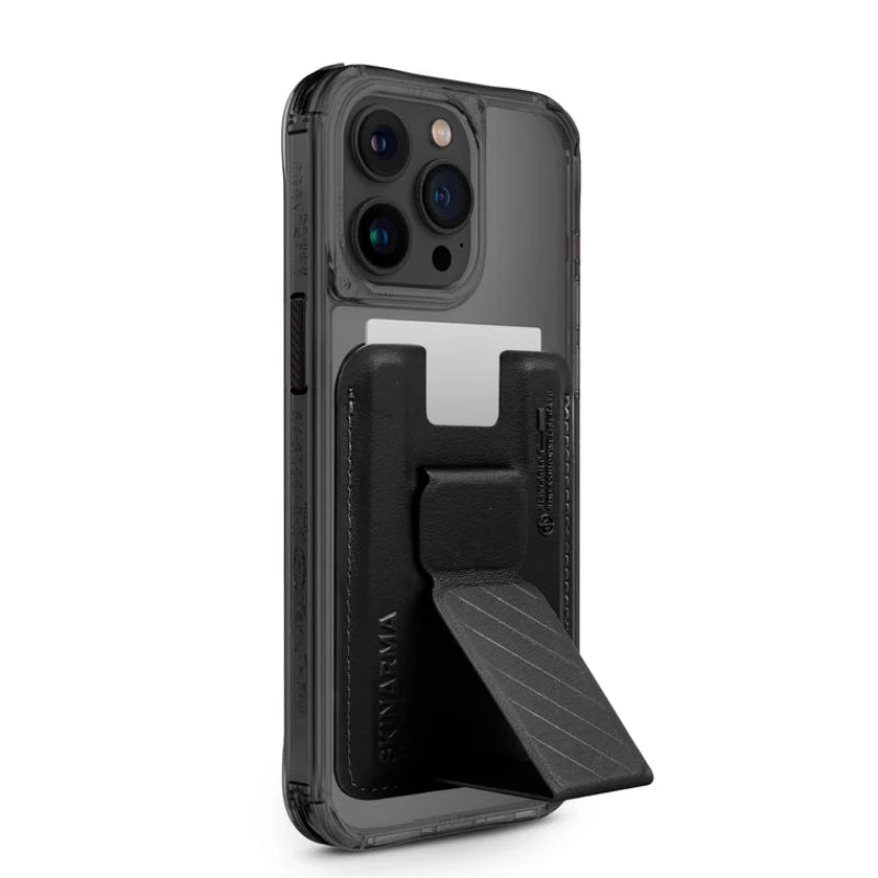 SKINARMA SAIDO Mag-Charge With KADO Card Holder - iPhone 15 Pro / Black Accessories > Mobiles & Tablets > Mobiles >
