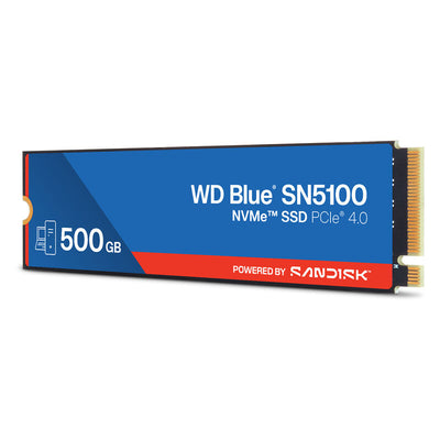إس إس دي ويسترن ديجيتال أزرق NVMe إس إس دي  500 جيجابايت  فوق إلى / م.2 2280 / PCIe Gen4 x4 - إس إس دي  محركصلبة )