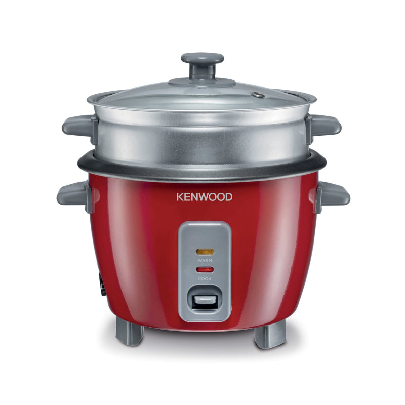 Kenwood RCM30RD Rice Cooker with Steamer - 0.6L / Red