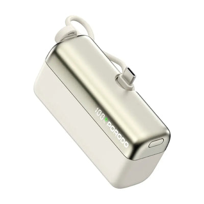 Porodo Pocket Volt Power Bank - 10000mAh / 22.5W / USB-C / White