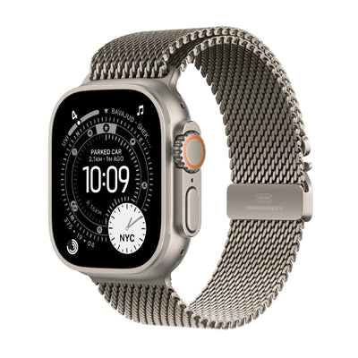 Apple Watch Ultra 3 - LTPO OLED / 64GB / 49mm / Bluetooth / Wi-Fi / Cellular / Large / Natural Titanium Case with