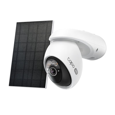 TP-Link Tapo C660 KIT Solar-Powered Pan/Tilt Security Camera Kit - 4K 8MP / Up to 15fps / Two-Way / AI Detection / Night Vision