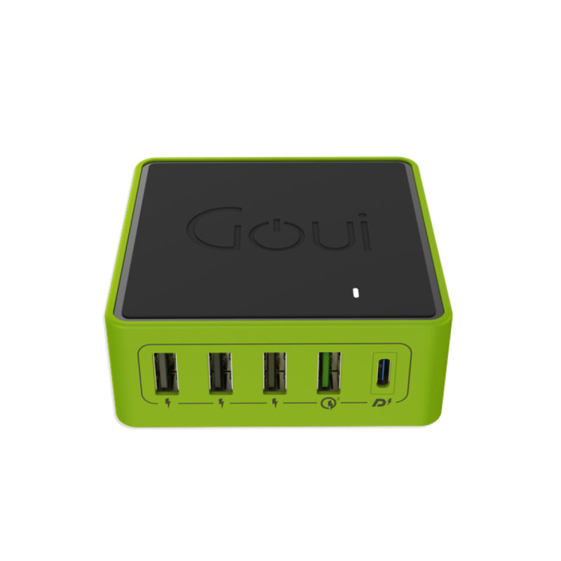 GOUI Kimba X5 PD 5-Port Desktop Charger - 36W / USB-A/USB-C / Black
