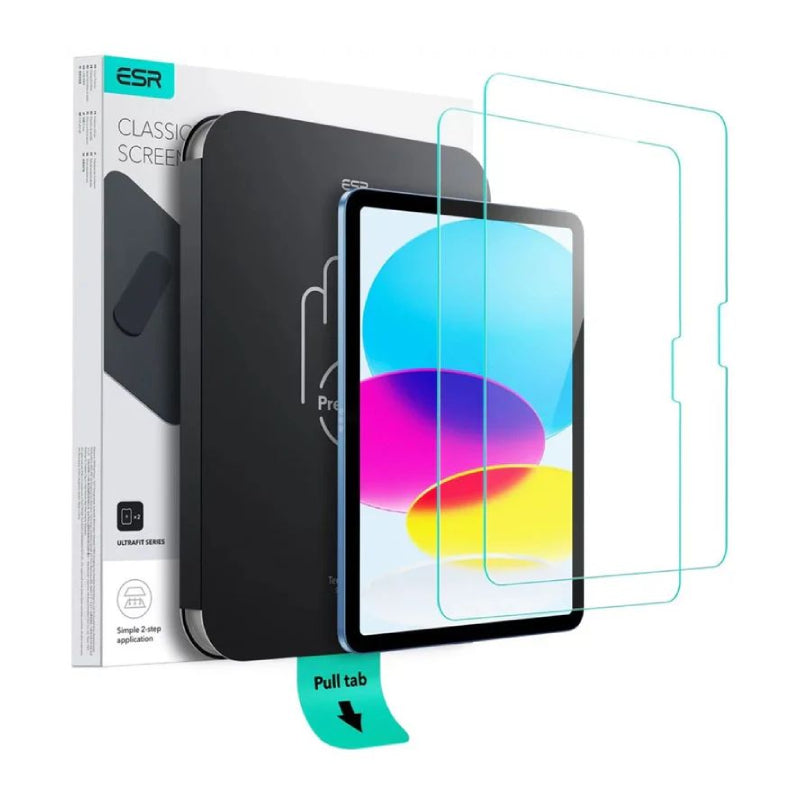 ESR Tempered-Glass Screen Protector (UltraFit Tray) For Apple iPad 10.9 inch 11th Gen/10th Gen - Clear