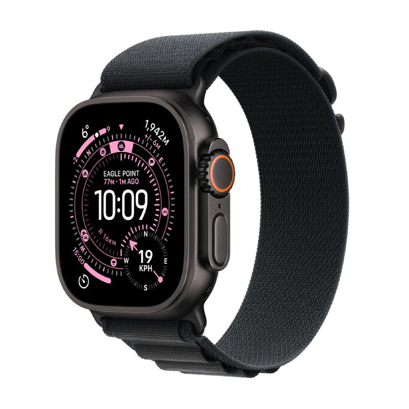 Apple Watch Ultra 3 - LTPO OLED / 64GB / 49mm / Bluetooth / Wi-Fi / Cellular / Small / Black Titanium Case with Black