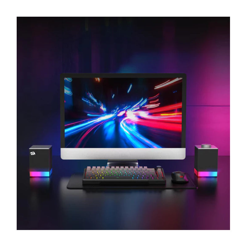 Redragon GLYPH GS517 PC Gaming Speaker - Dual BT 5.0 / USB / 4000mAh / 8 RGB