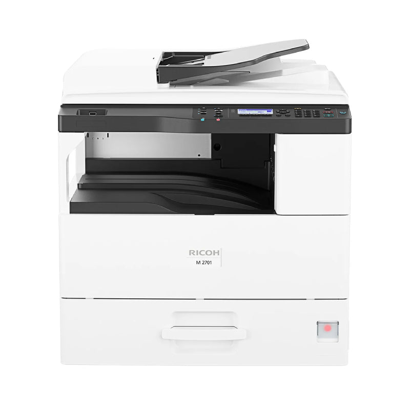 RICOH M 2701 AIO Printer - Up to 27 ppm / 600 x 600 dpi / USB / LAN - Printer
