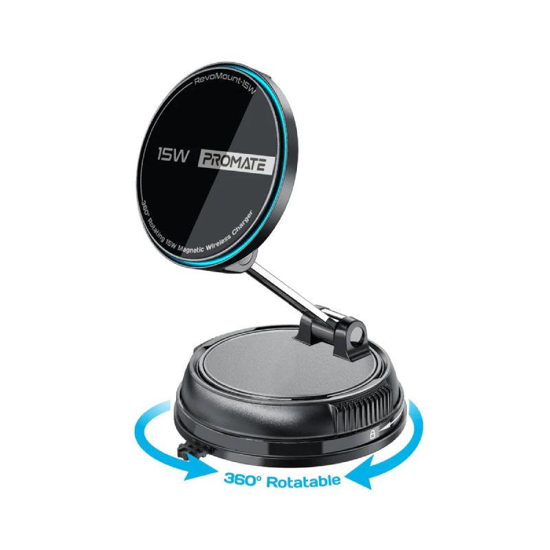 PROMATE SecureGrip 360° Cradleless MagSafe SmartPhone Charger Mount - 15W