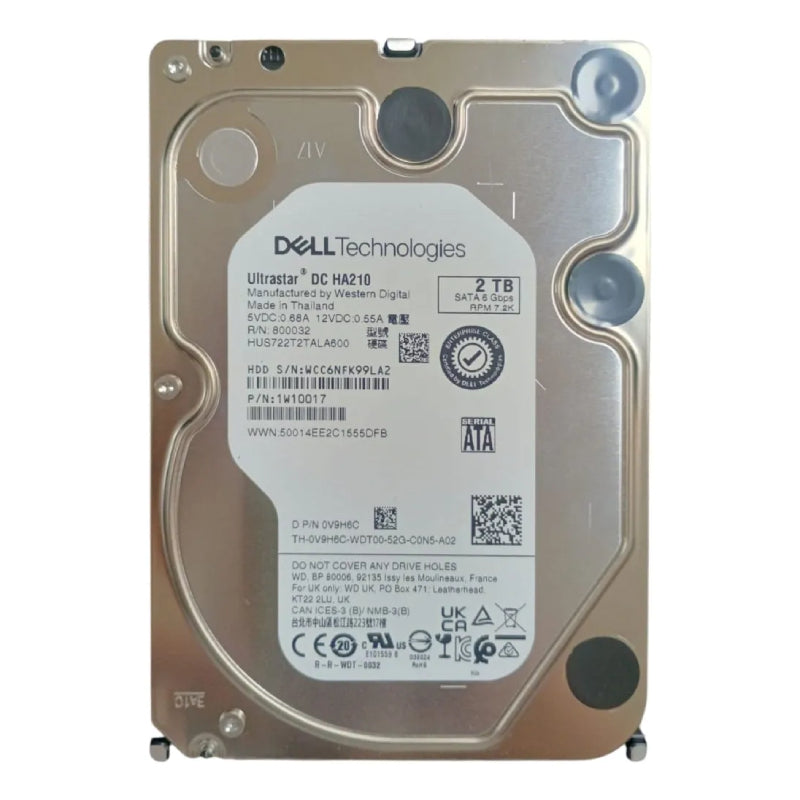 ديل DC HA210 محرك  الأقراص الصلبة محرك  2 تيرابايت  3.5بوصة  ساتا/ 7200 دورة في الدقيقة علبة مفتوحة)