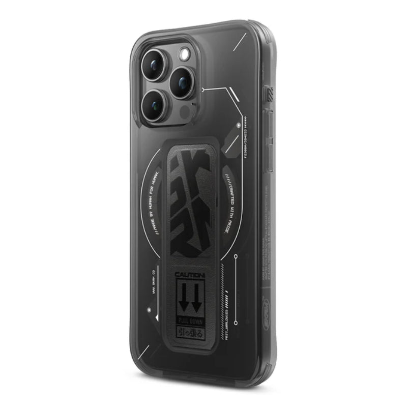 SKINARMA HELIO Mag-Charge Case with Grip-Stand - iPhone 15 Pro / Black