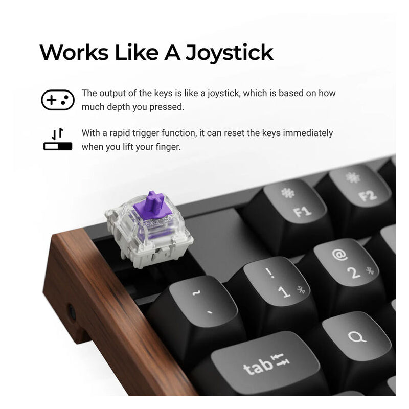 Keychron K10 HE Special Edition Wireless 80% Wireless Mechanical Keyboard BT 5.1 / 2.4GHz / USB-C (Arabic Layout) - White