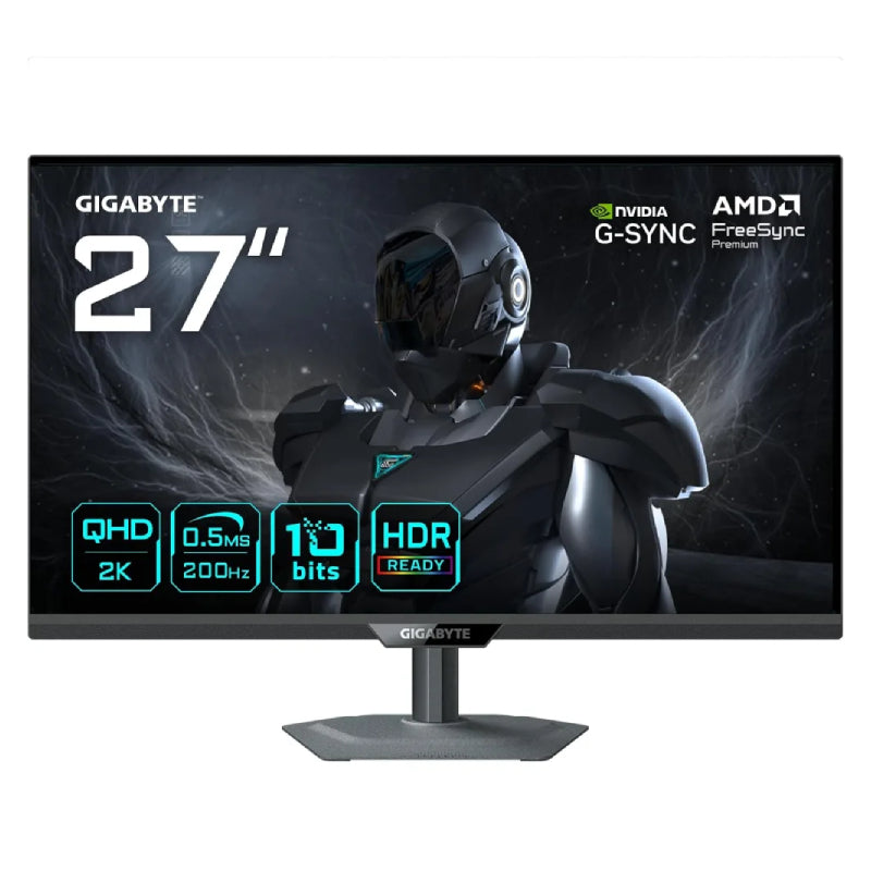 GIGABYTE G27Q2 - 27" 2K QHD / 0.5ms / 200Hz / HDMI/DisplayPort / Gaming Monitor - Black