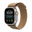Apple Watch Ultra 4 - LTPO OLED / 64GB / 49mm / Bluetooth / Wi-Fi / Cellular / Large / Natural Titanium Case with Desert Alpine Loop