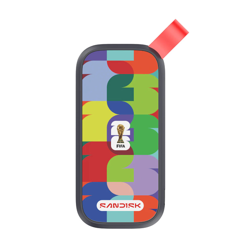 SanDisk Portable SSD (FIFA World Cup 2026 Edition) - 1TB / Up to 800MB/s / USB-C 3.2 Gen 2 / USB-A 3.2 Gen 2