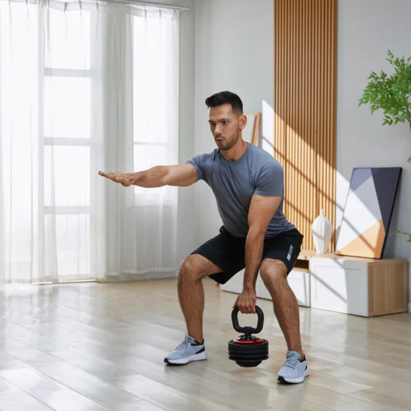 KingSmith 3-in-1 Adjustable Dumbbell - 2.5 kg - 24 kg / Textured Anti-Slip Grip