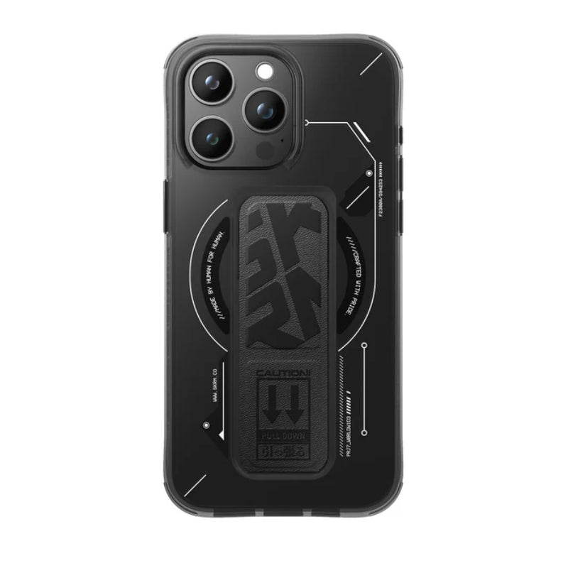 SKINARMA HELIO Mag-Charge Case with Grip-Stand - iPhone 15 Pro / Black