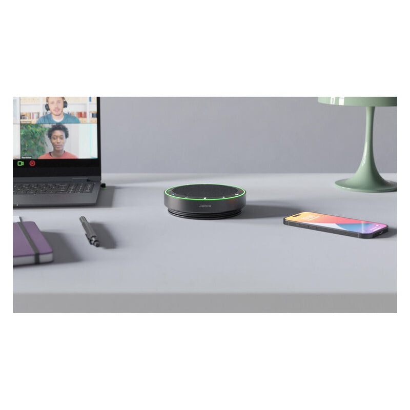 Jabra Speak2 75 Conferencing Speakerphone with Link 380 USB-C Adapter for Microsoft Teams