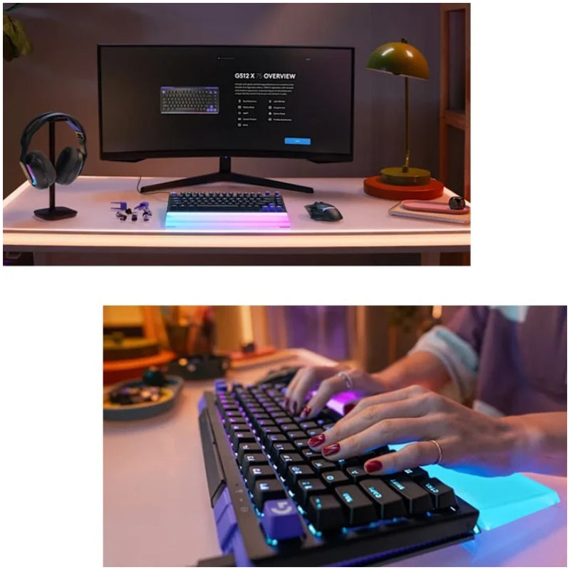 Logitech G512 X 75 TMR Analog / Mechanical Wired Gaming Keyboard - Tactile Switch / Black (US Layout)
